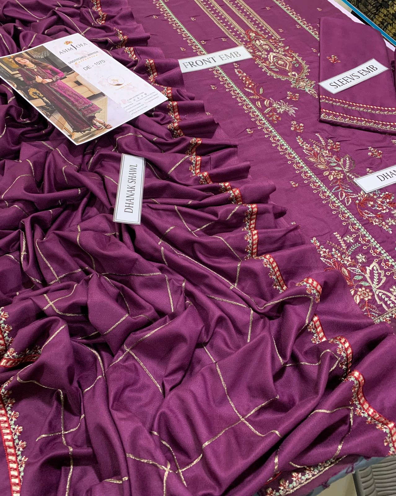 3pc Asif Jofa Luxury Dahank