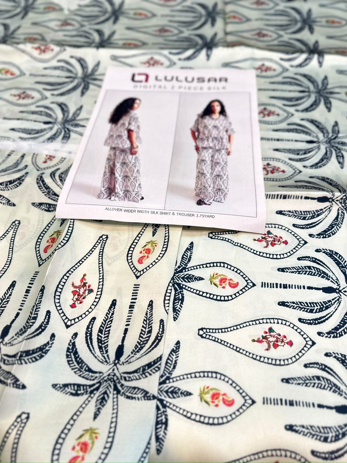2pc Lulusar silk shirt and Trouser