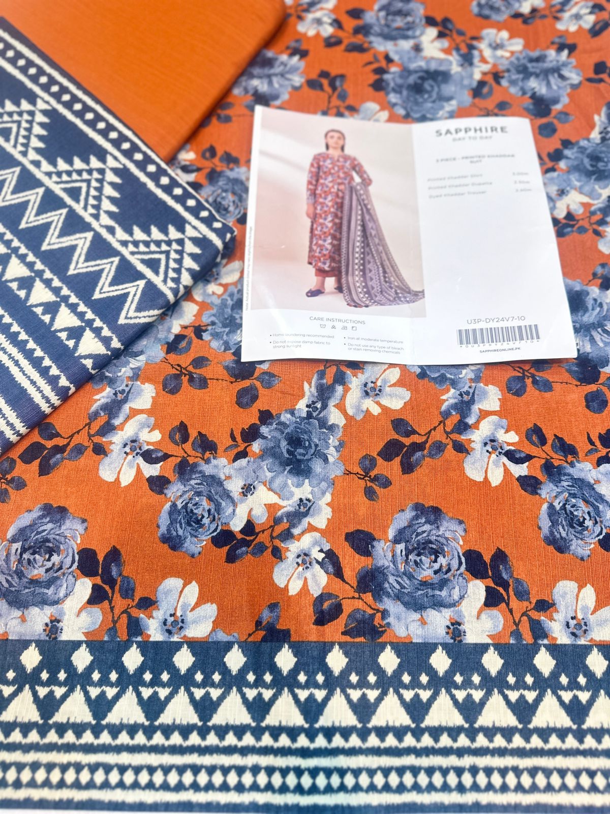 3pc Sapphire Khaddar