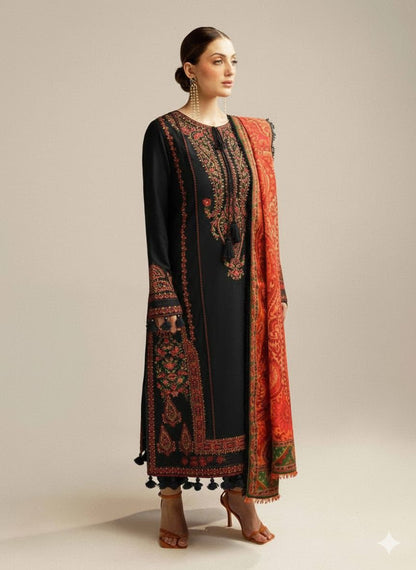 3pc Hussain Rehar Embroidery Dahanak