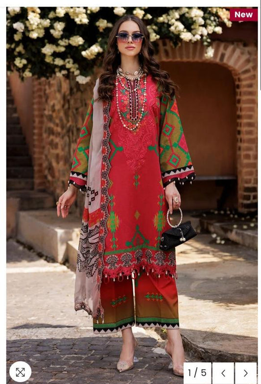 3pc Charizma Luxury Lawn suit