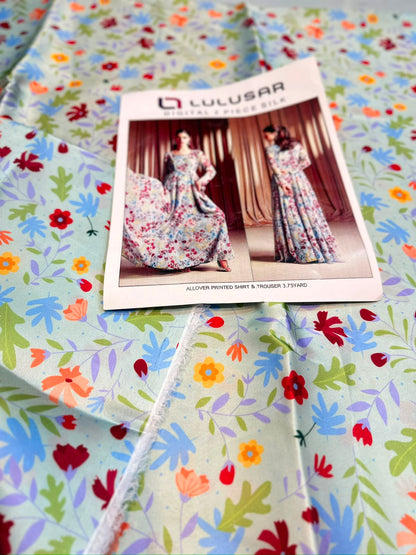 2pc Lulusar silk shirt and Trouser