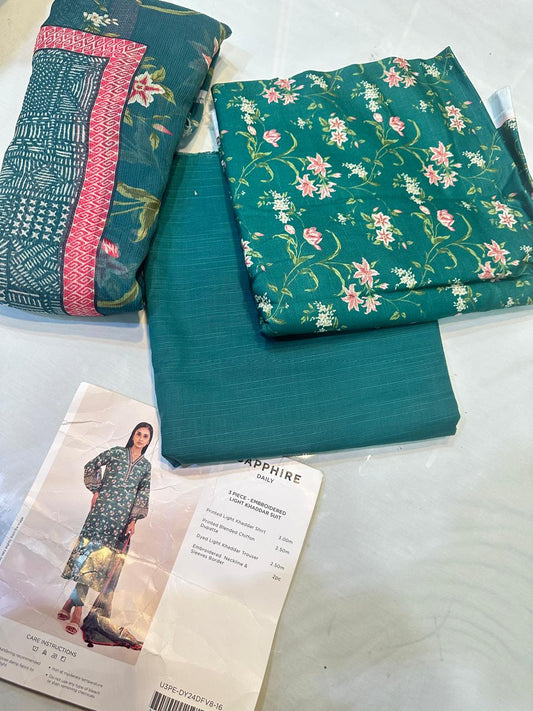 3pc Sapphire Khaddar