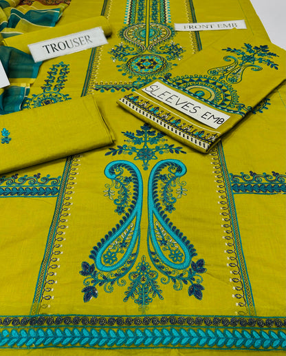 3pc Maria B luxury lawn suit