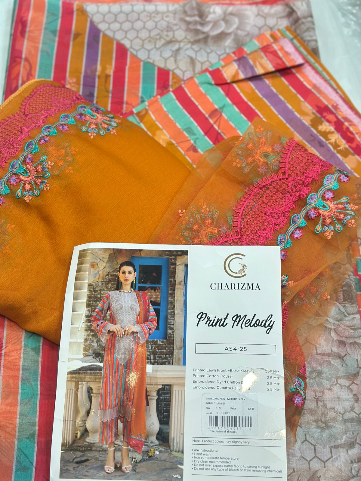 3pc Charizma Luxury Lawn suit