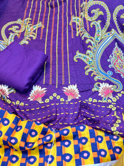 2pc So Kamal Embroidery Linen