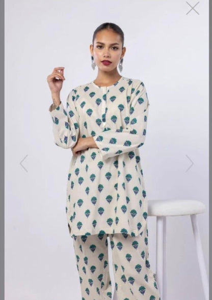 2pc Khaadi Lawn Shirt with Trouser