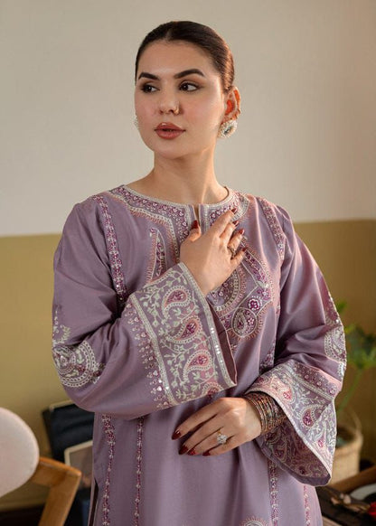 2pc Batik Embroidery Lawn Shirt with Trouser