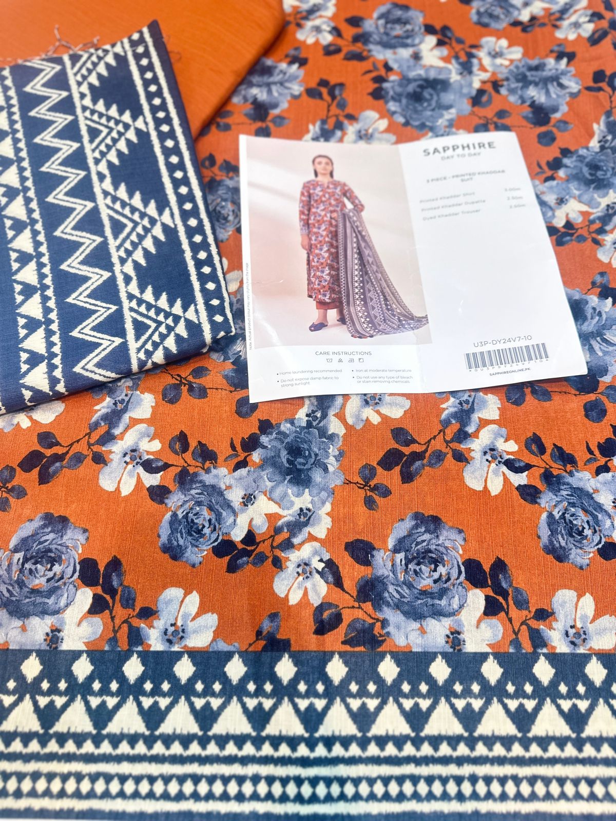 3pc Sapphire Khaddar