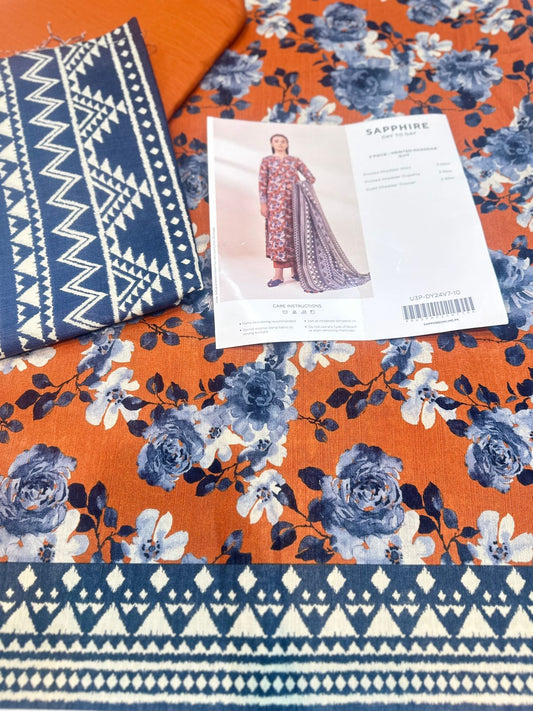 3pc Sapphire Khaddar