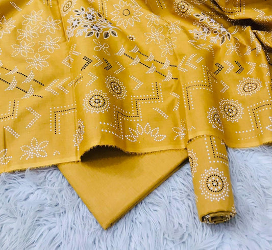 2pc Lawn block print suit