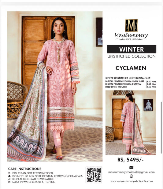3pc Mausummery Winter Linen suit