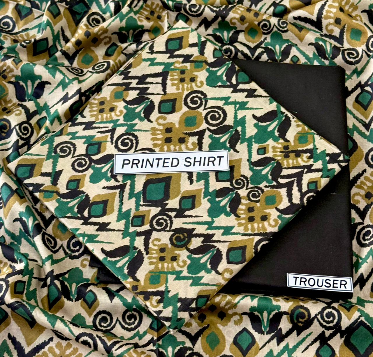 2pc I .B Bonanza Lawn Shirt with Trouser