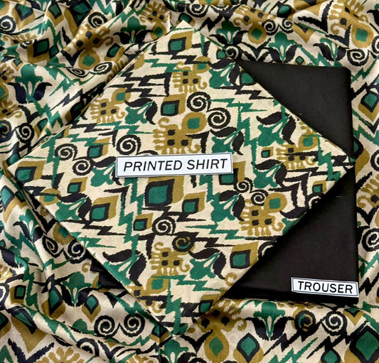 2pc I .B Bonanza Lawn Shirt with Trouser