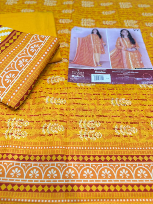 3pc Bonanza Satrangi Khaddar