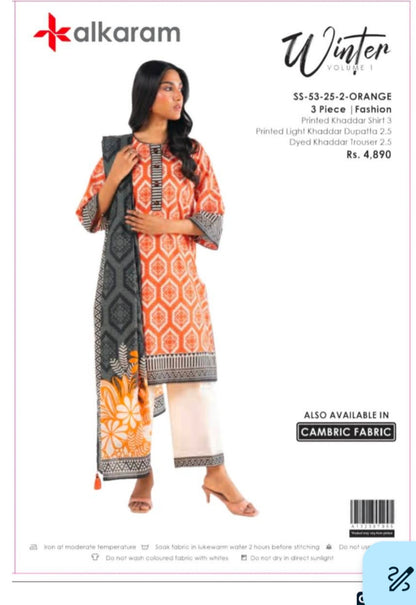 3pc Al Karam Khaddar