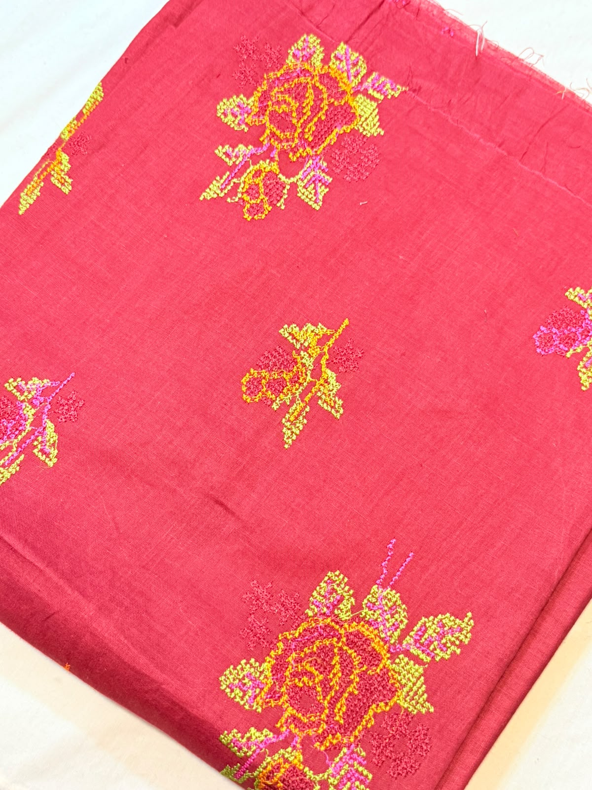 2pc Khaddi Embroidery Lawn Shirt with Trouser