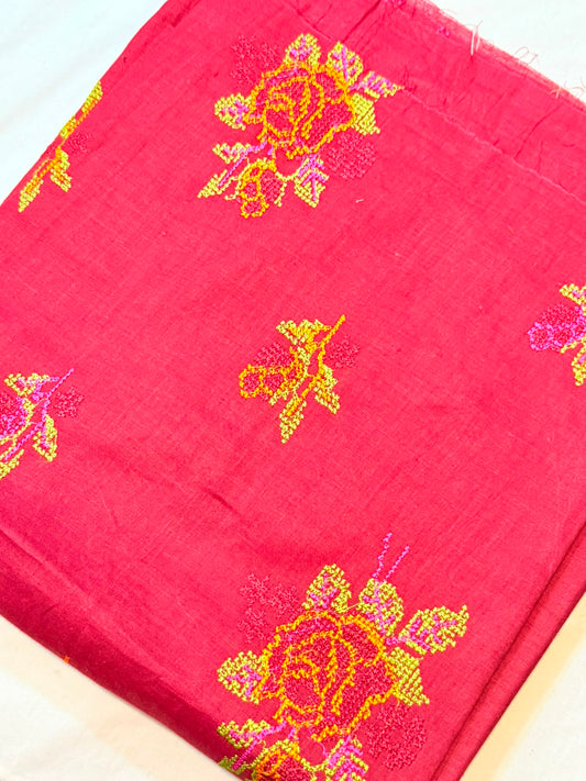 2pc Khaddi Embroidery Lawn Shirt with Trouser