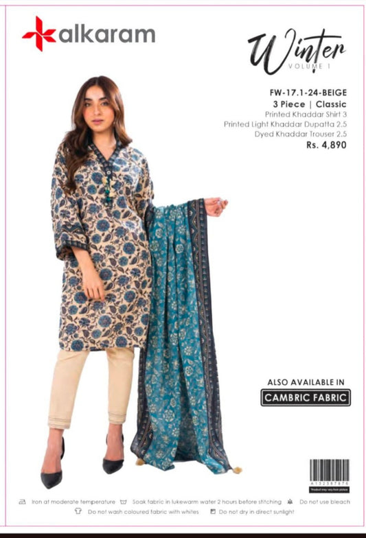 3pc Al Karam Khaddar