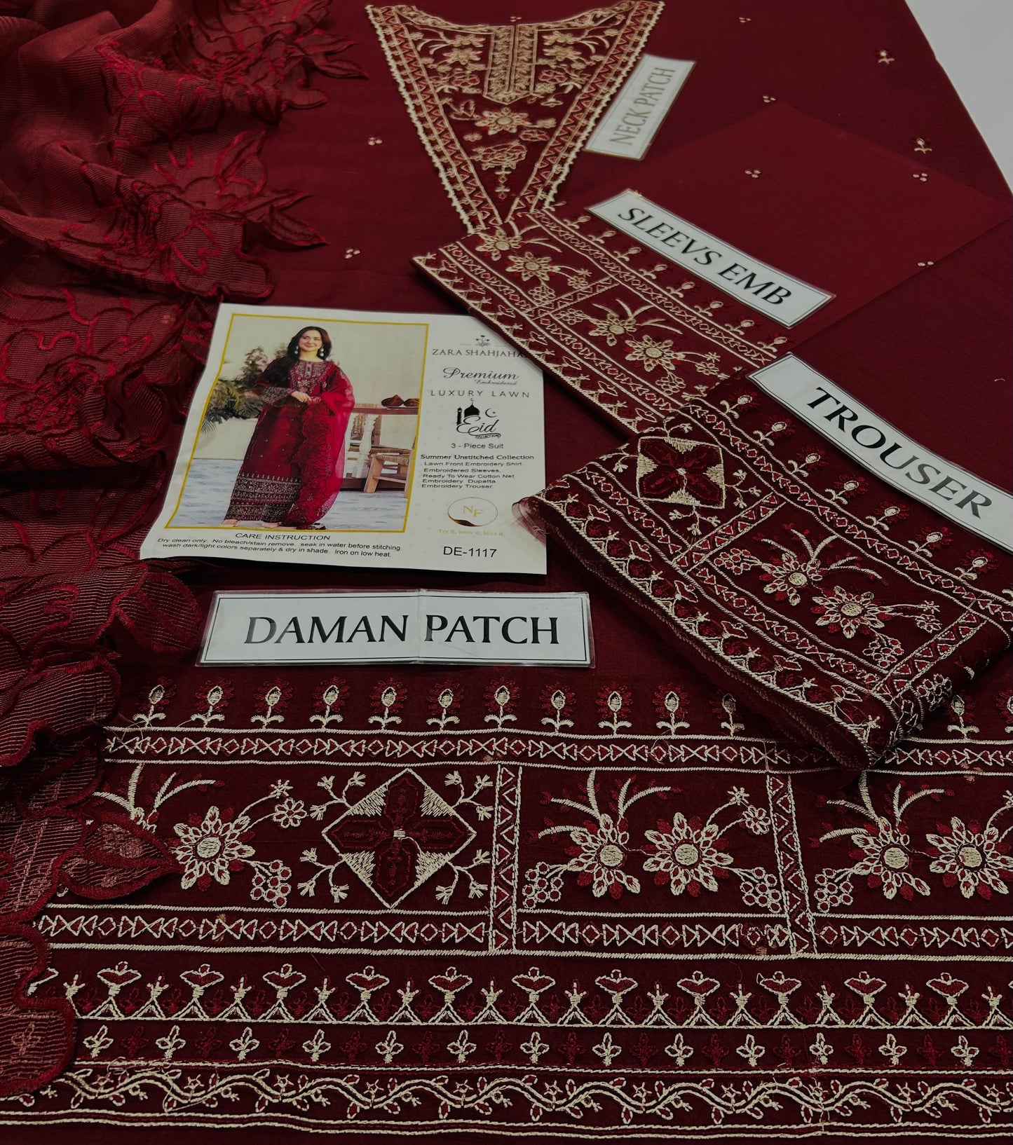 3pc ZaraShahjahan Luxury Lawn