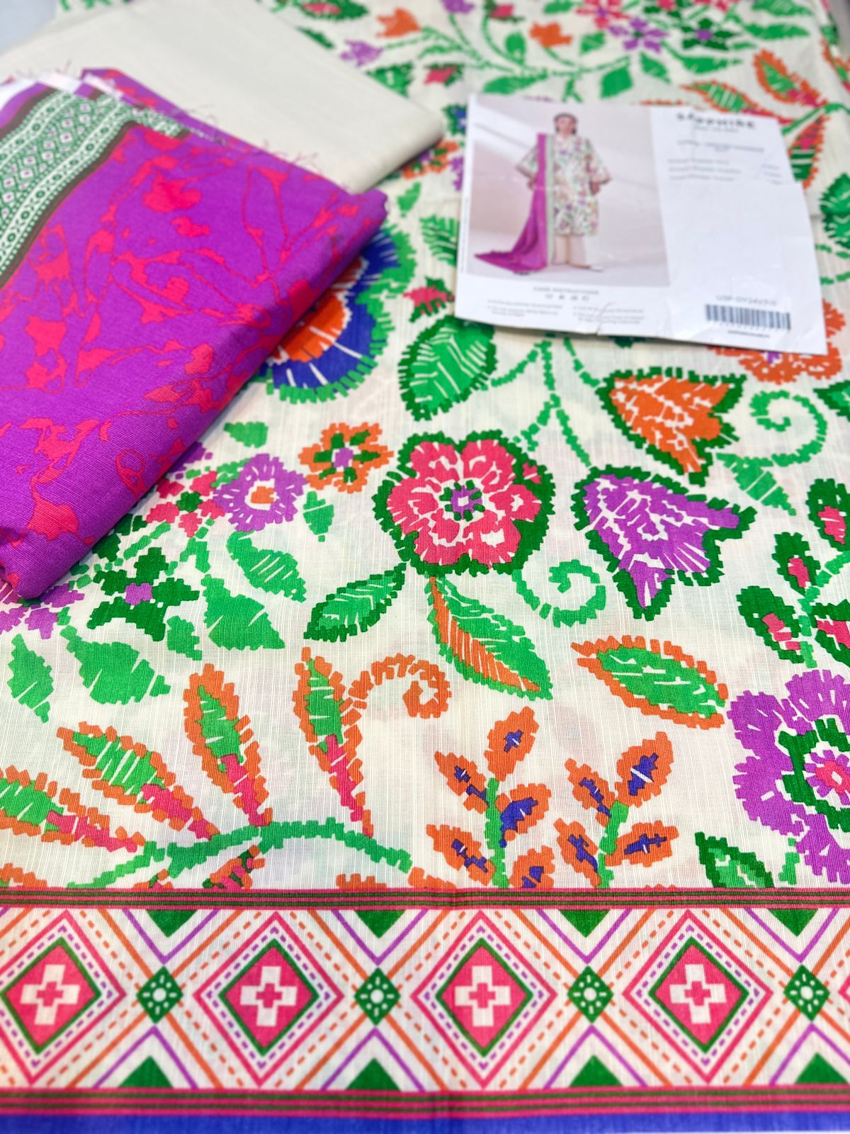 3pc Sapphire Khaddar