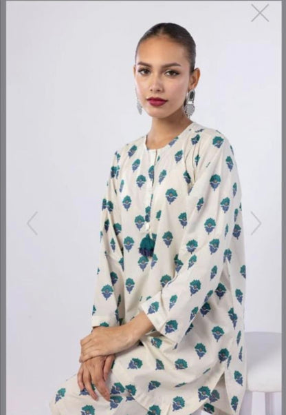 2pc Khaadi Lawn Shirt with Trouser