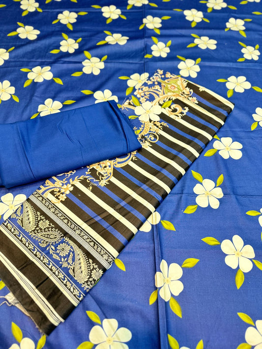 3pc Rashke Qamar Winter linen