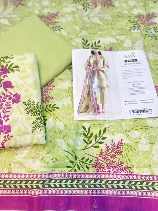 2pc Saya  Cotton Khaddar