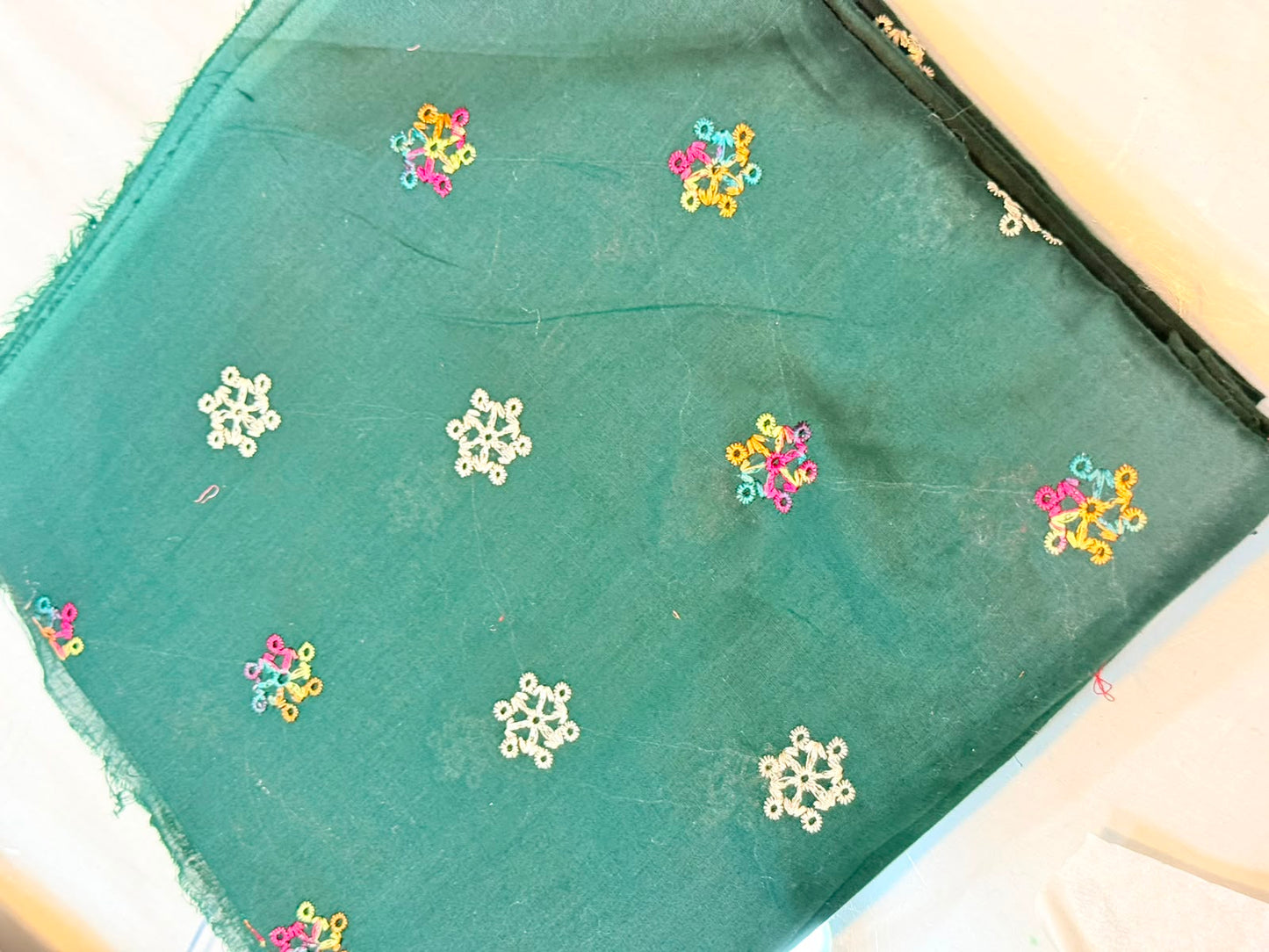 2pc Khaddi Embroidery Lawn Shirt with Trouser