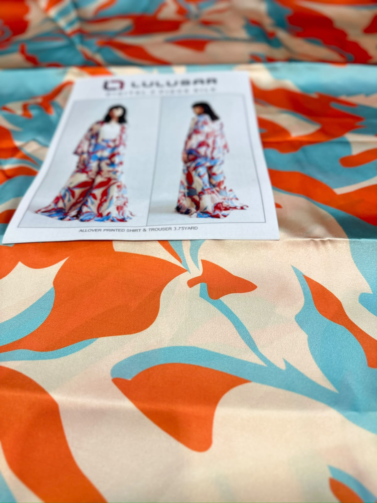 2pc Lulusar silk shirt and Trouser