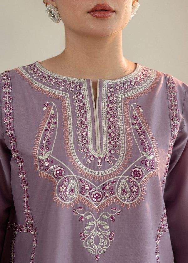 2pc Batik Embroidery Lawn Shirt with Trouser