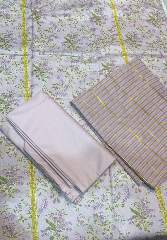 3pc So Kamal Lawn Shirt with masoori Dupatta and lawn Trouser