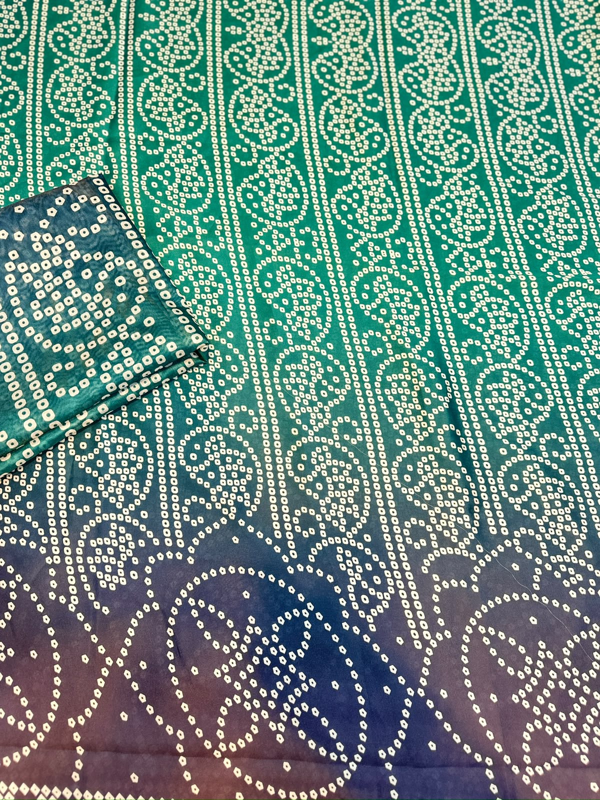 3pc printed silk suit