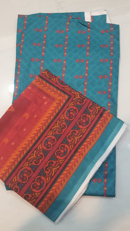 2pc Alaya Lawn Shirt with Dupatta