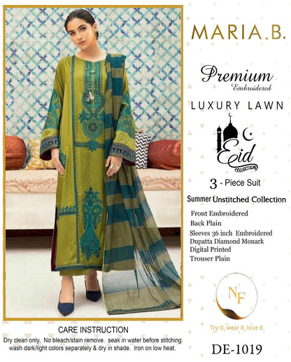 3pc Maria B luxury lawn suit