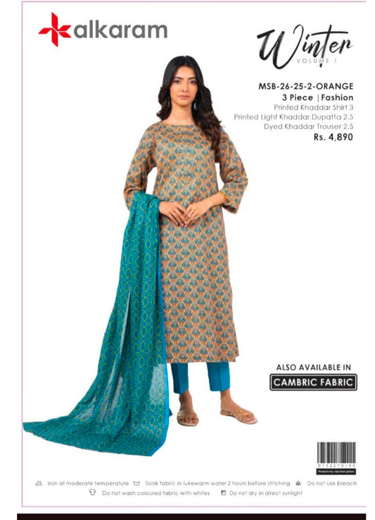 3pc Al Karam Khaddar