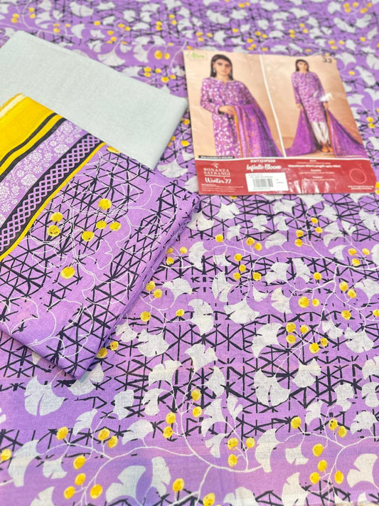 3pc Bonanza Satrangi Khaddar