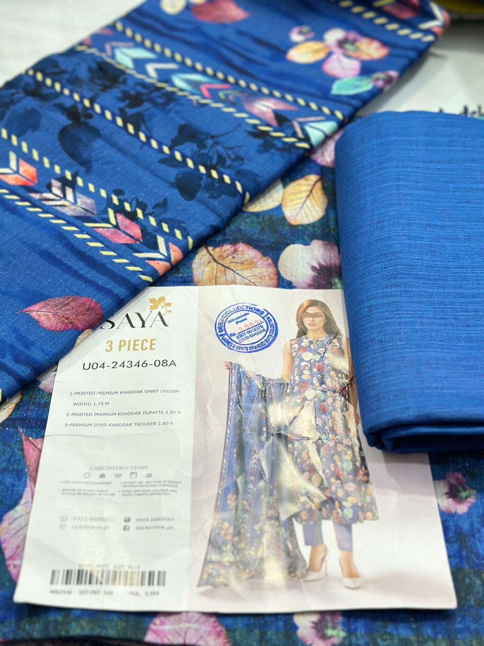 3pc SAYA Cotton khaddar