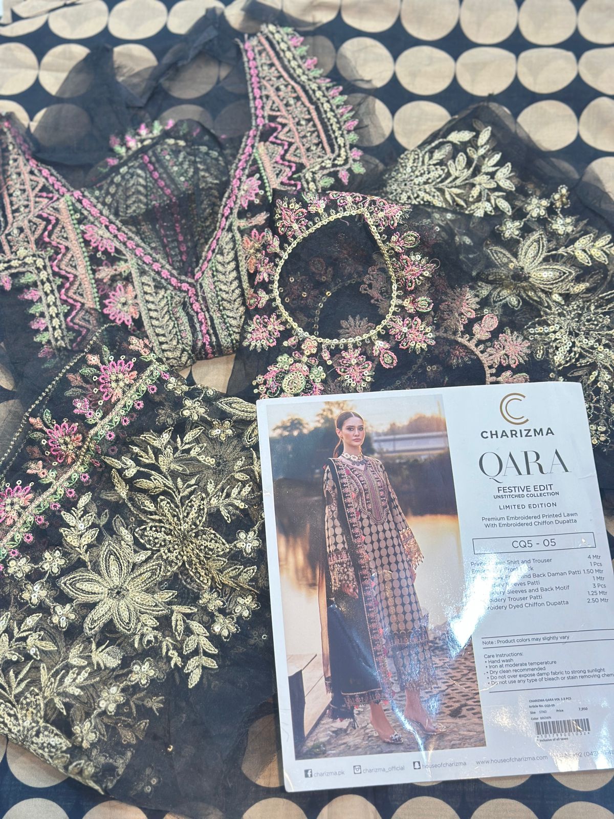 2pc Charizma Lawn Embroider suit