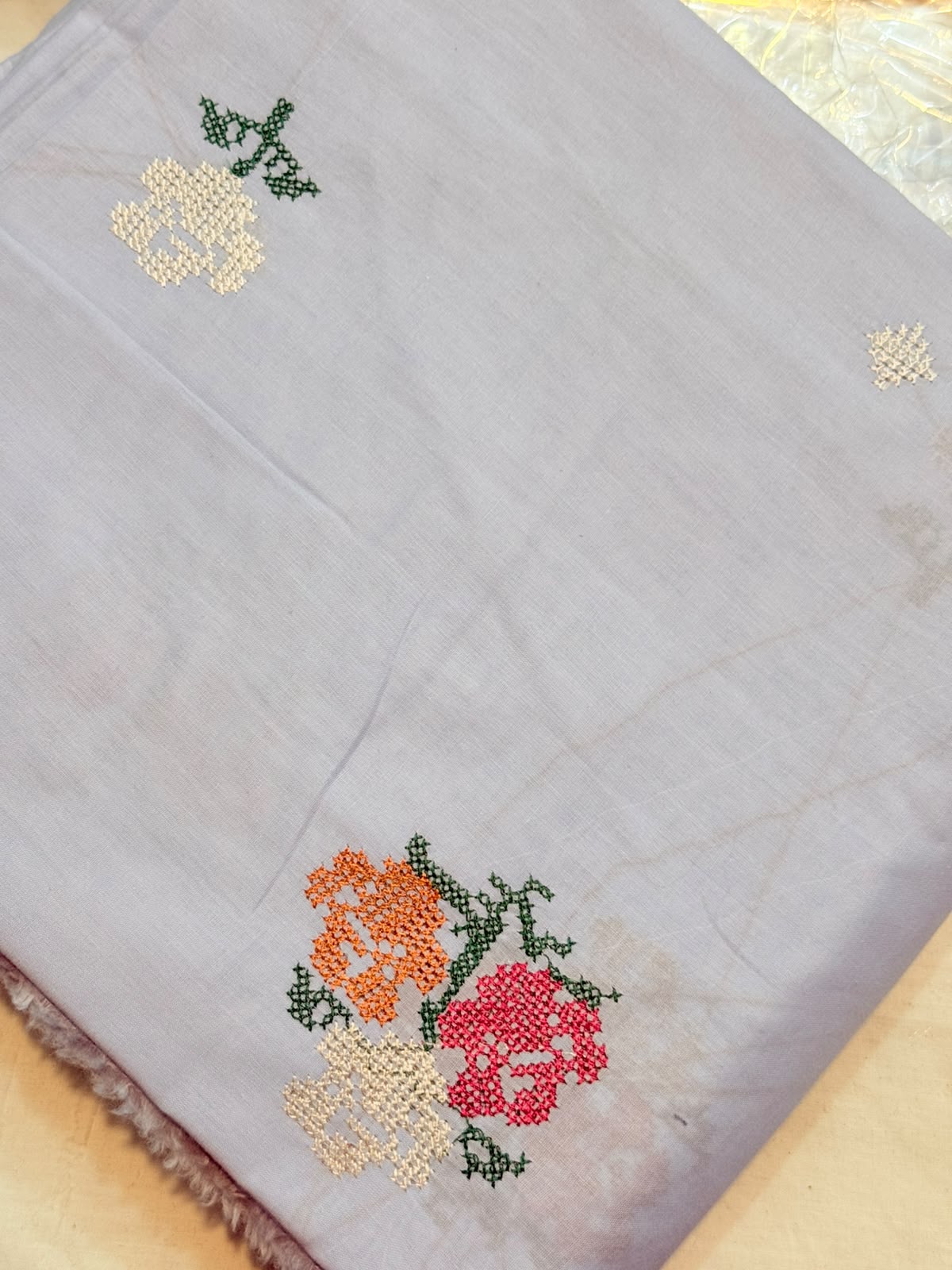 2pc Khaddi Embroidery Lawn Shirt with Trouser