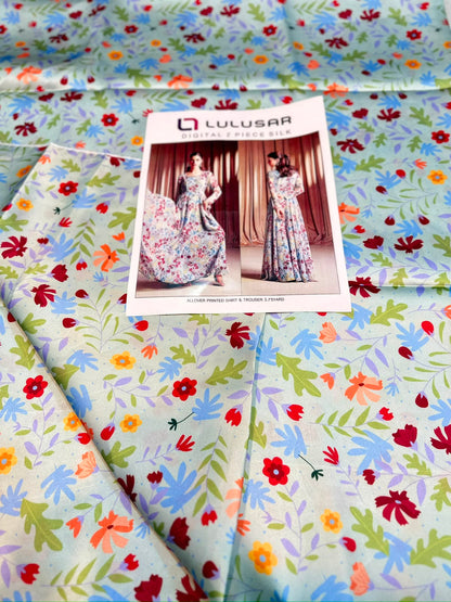 2pc Lulusar silk shirt and Trouser