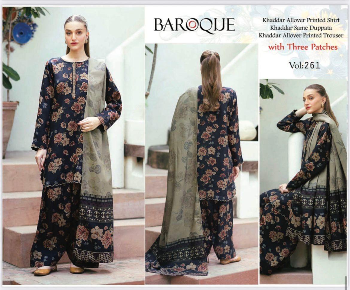 3pc BAROQUE Khaddar