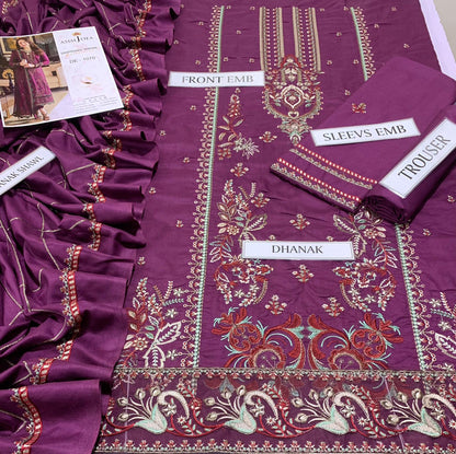 3pc Asif Jofa Luxury Dahank