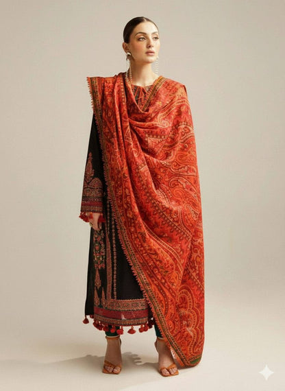 3pc Hussain Rehar Embroidery Dahanak