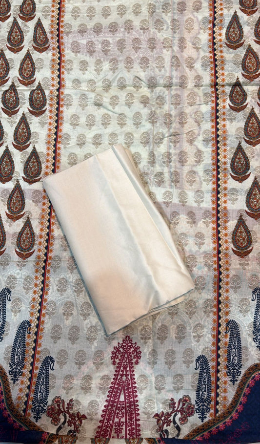 2pc So Kamal Lawn Shirt with Trouser