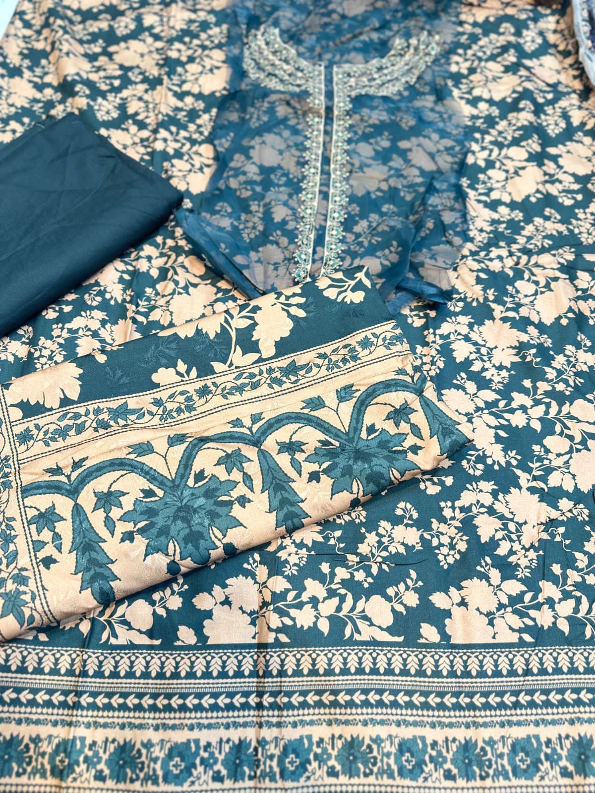 3pc (11 ) Sapphire EMB Khaddar